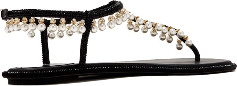 Rene Caovilla Sandals Black Zwart
