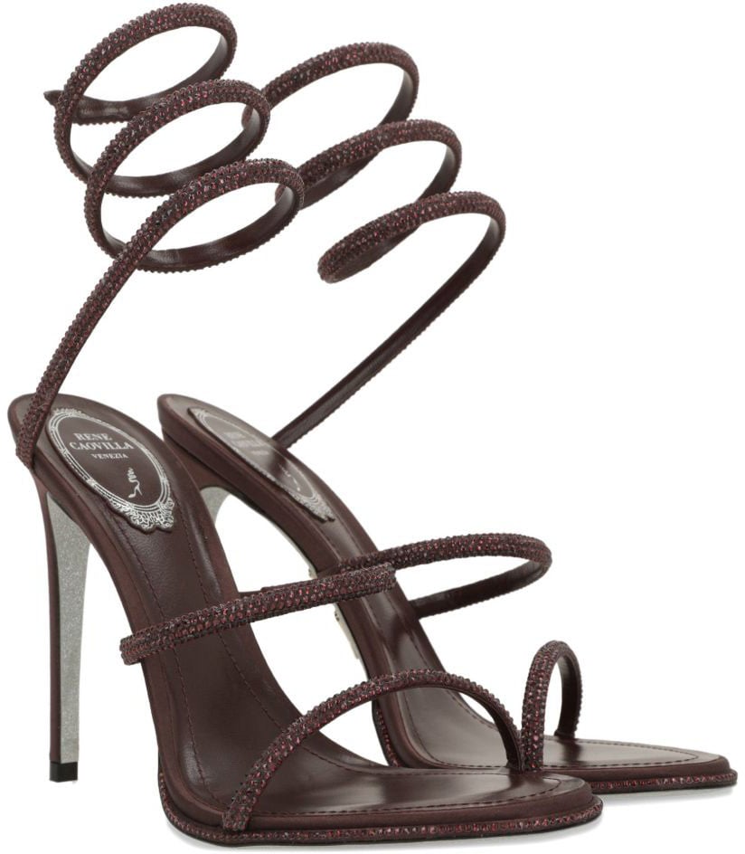 Rene Caovilla Sandals Bordeaux Maroon