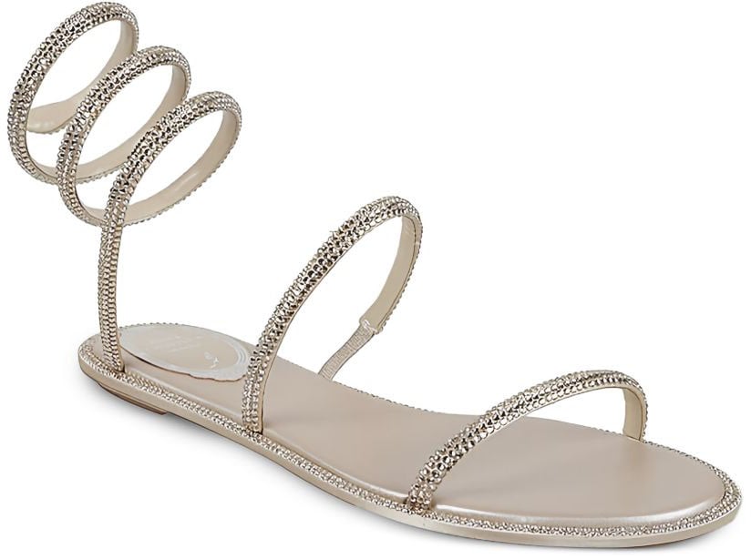 Rene Caovilla Sandals Beige Beige