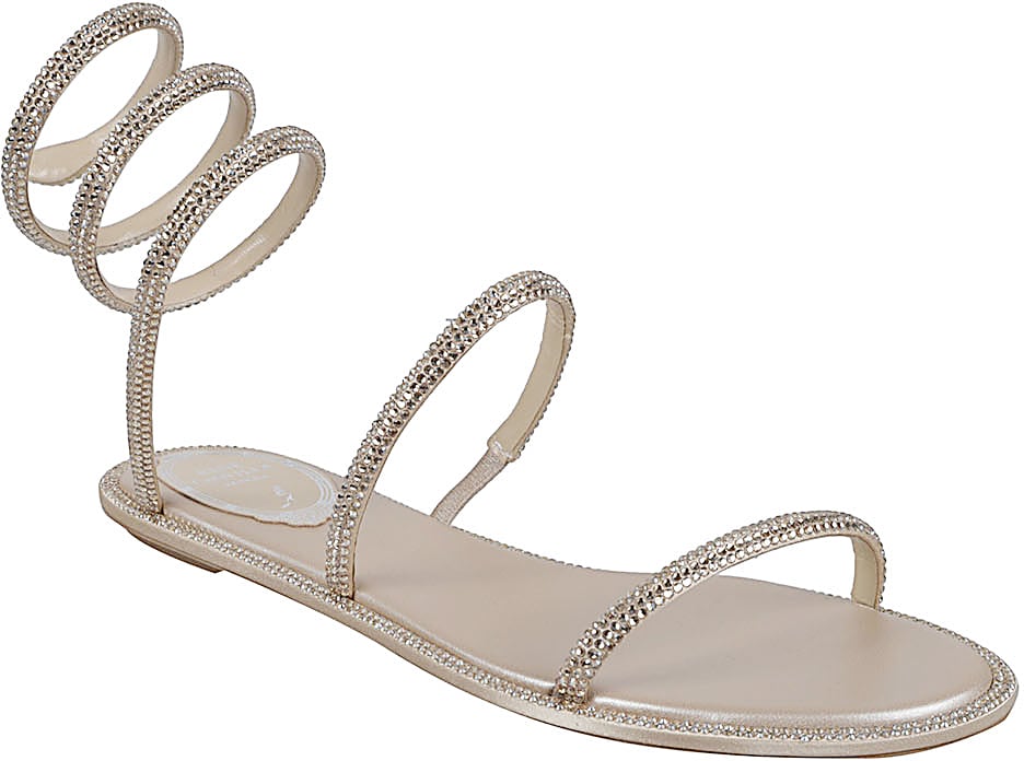Rene Caovilla Sandals Beige Beige