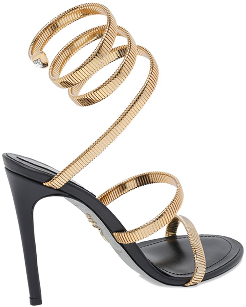 Rene Caovilla Sandals Gold Goud