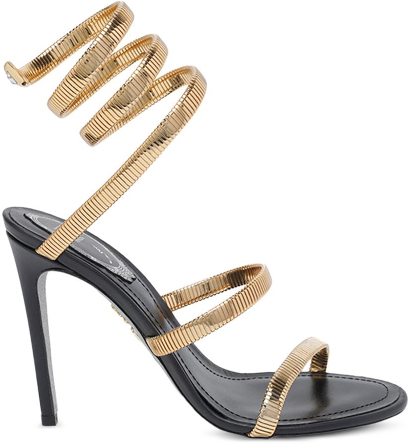 Rene Caovilla Sandals Gold Goud