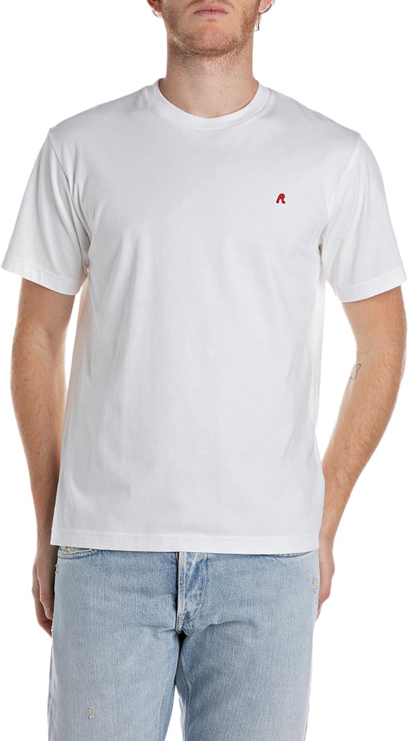 Replay Red Logo Wit
