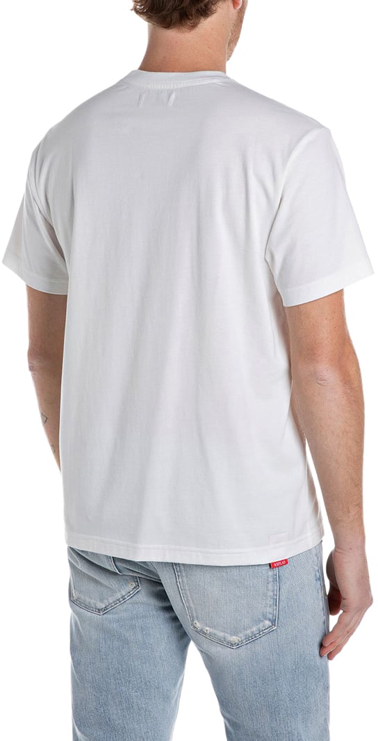 Replay Red Logo Wit