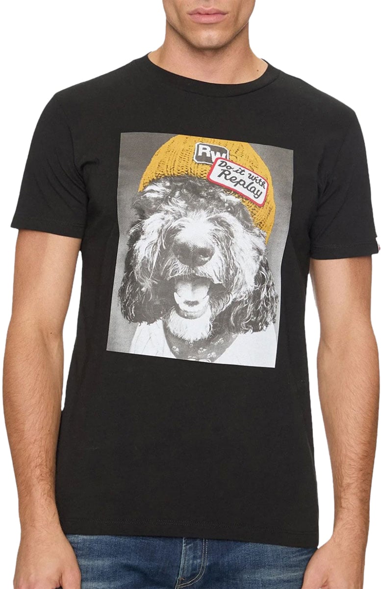 Replay Replay T-Shirt Zwart