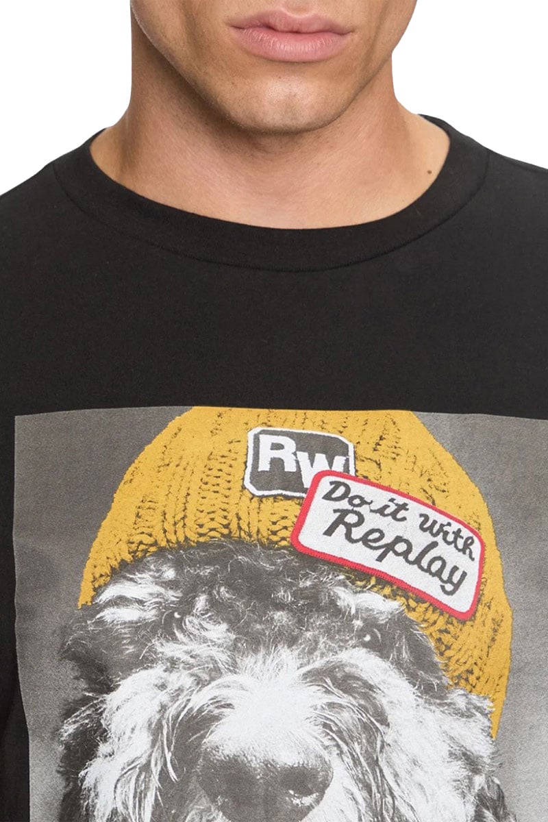 Replay T-Shirt Zwart