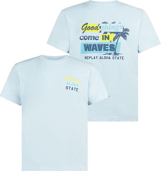 Replay Replay T-Shirt Blauw