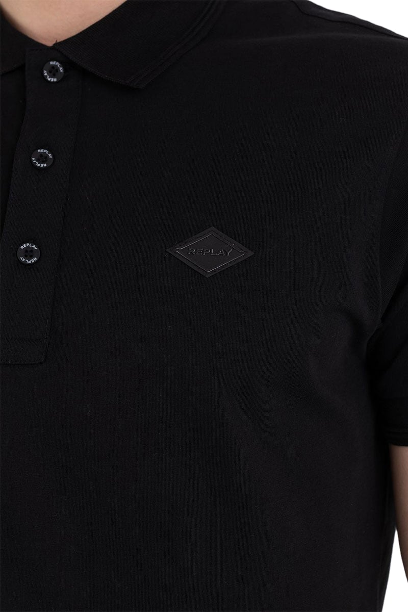Replay Replay Polo Zwart