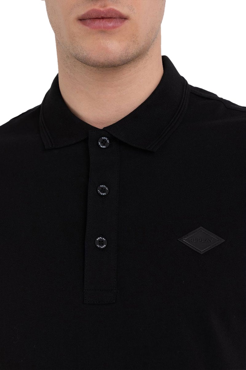 Replay Replay Polo Zwart