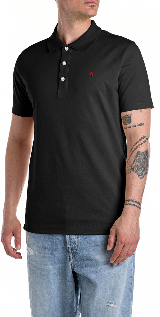 Replay Replay Polo Zwart