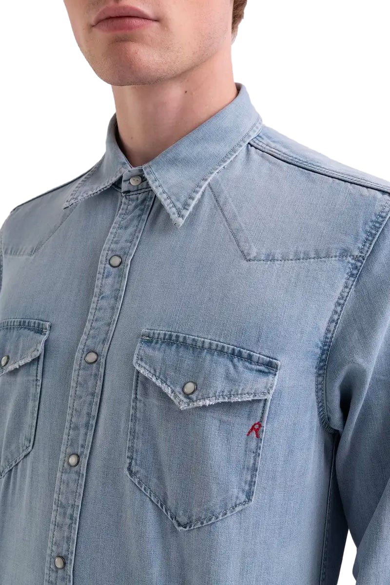 Replay Replay Camicia Blauw