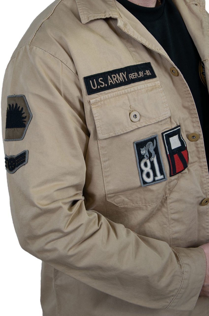 Replay Jacket Overshirt Groen