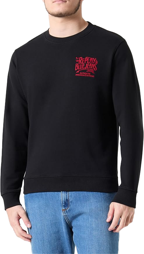 Replay Replay Felpa Sweater Zwart