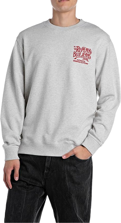 Replay Replay Felpa Sweater Grijs