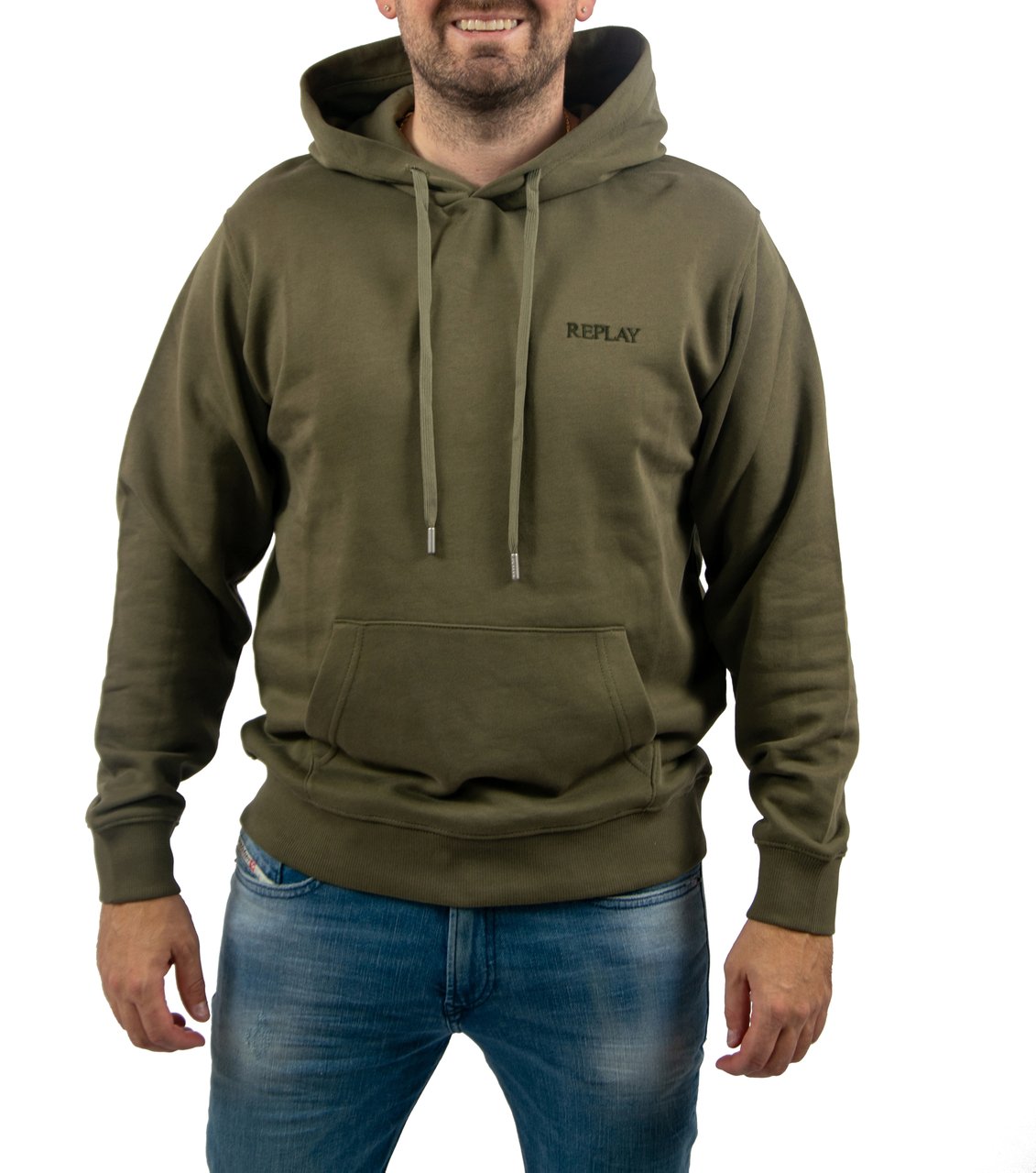 Replay Replay Felpa Hoodie Groen
