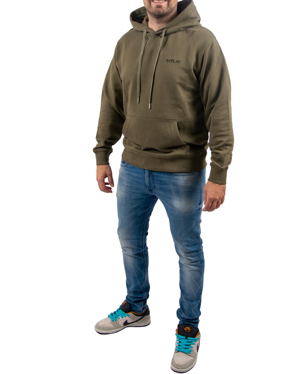 Replay Replay Felpa Hoodie Groen