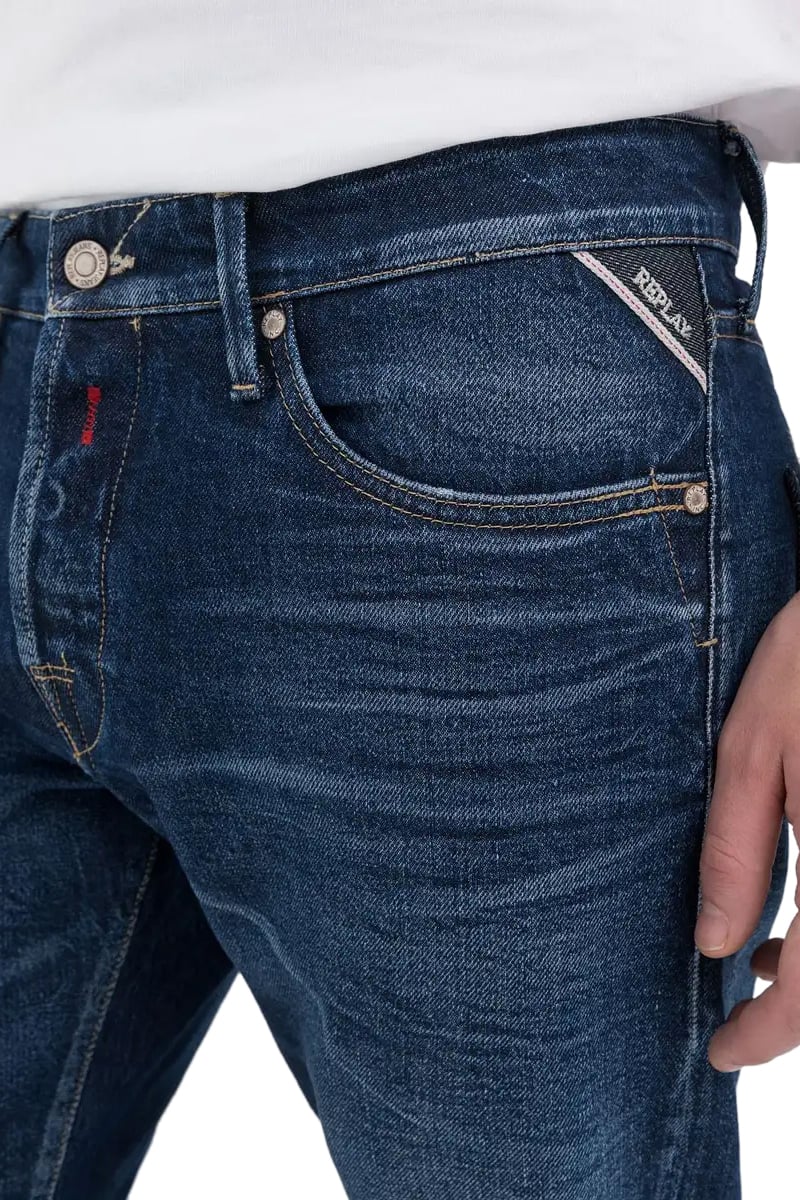 Replay Replay Waitom Regular Fit Blauw