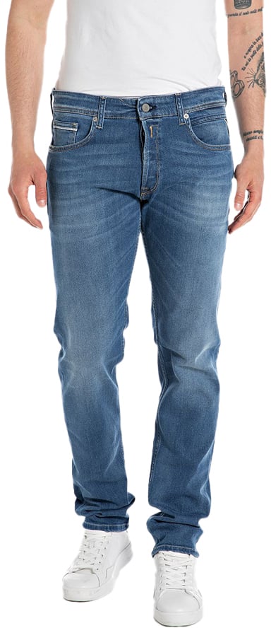 Replay Replay Power Stretch Grover Blauw