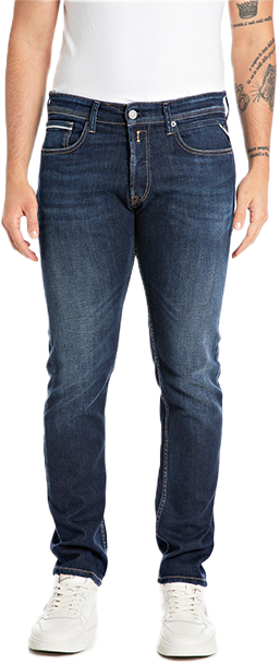 Replay Replay Power Stretch Grover Blauw