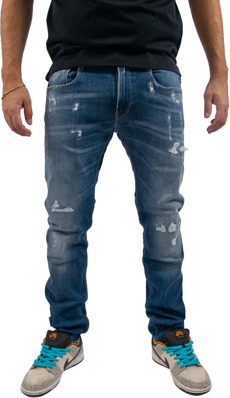 Replay Replay Anbass Power Stretch Broken Repaired Blauw