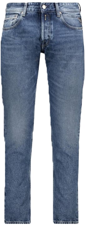 Replay Replay Grover Straight Fit Blauw