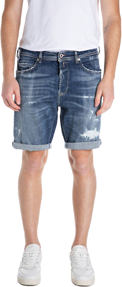 Replay Replay RBJ.981 Short Blauw