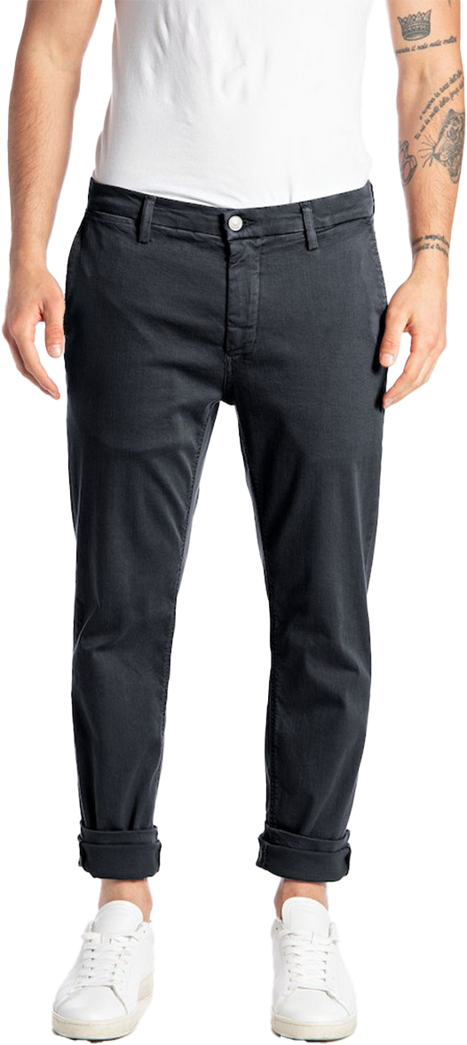 Replay Replay Zeumar Slim-Fit Chino Blauw