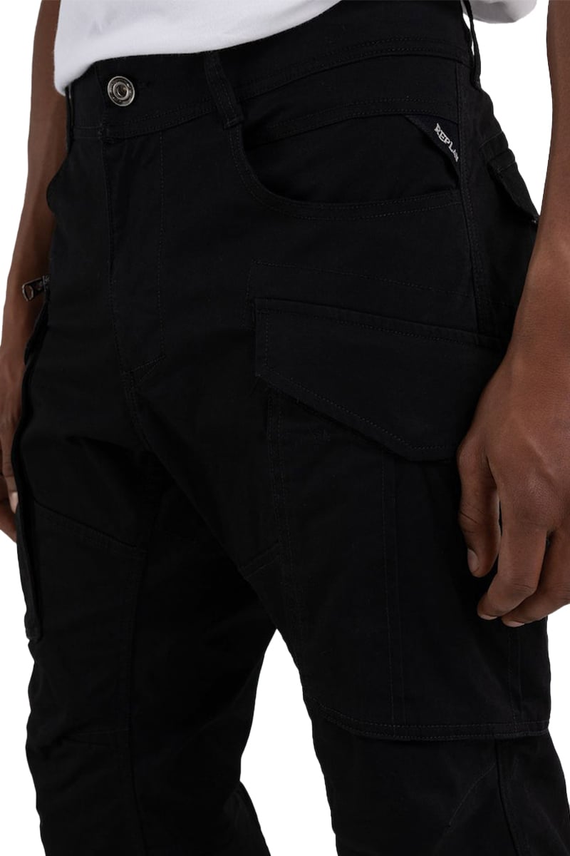 Replay Replay Joe Cargo Pants Zwart