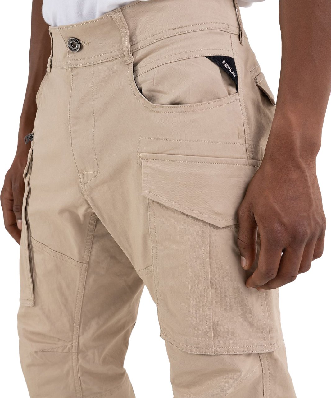 Replay Replay Joe Cargo Pants Beige
