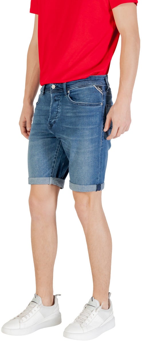 Replay Men Shorts Blauw