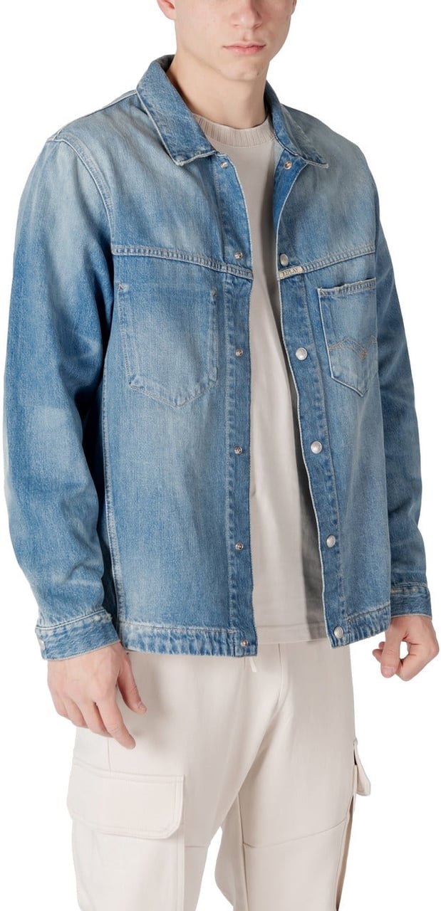 Replay Replay Men Blazer Lichtblauw