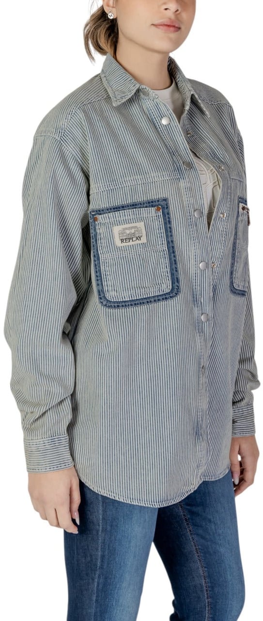 Replay Women Shirt Blauw