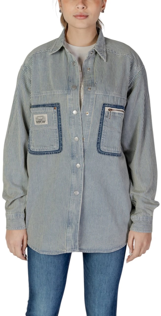 Replay Women Shirt Blauw