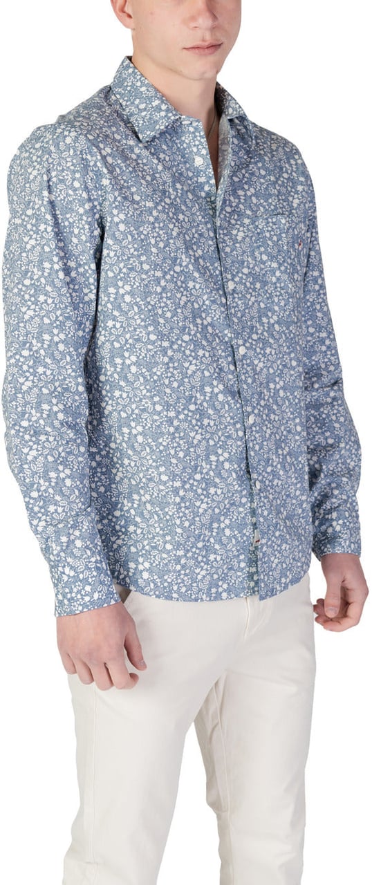 Replay Men Shirt Lichtblauw