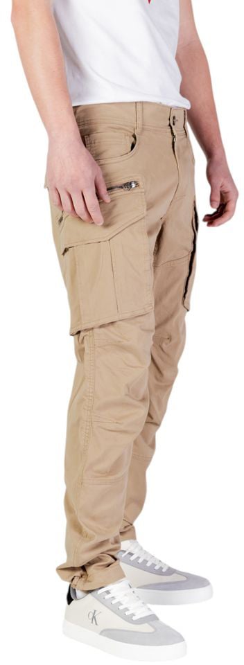 Replay Beige Cotton Cargo Pants Beige