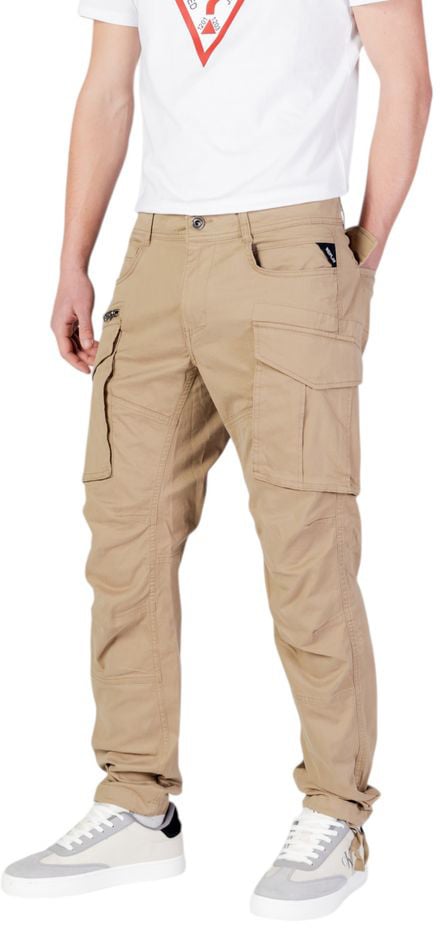 Replay Beige Cotton Cargo Pants Beige