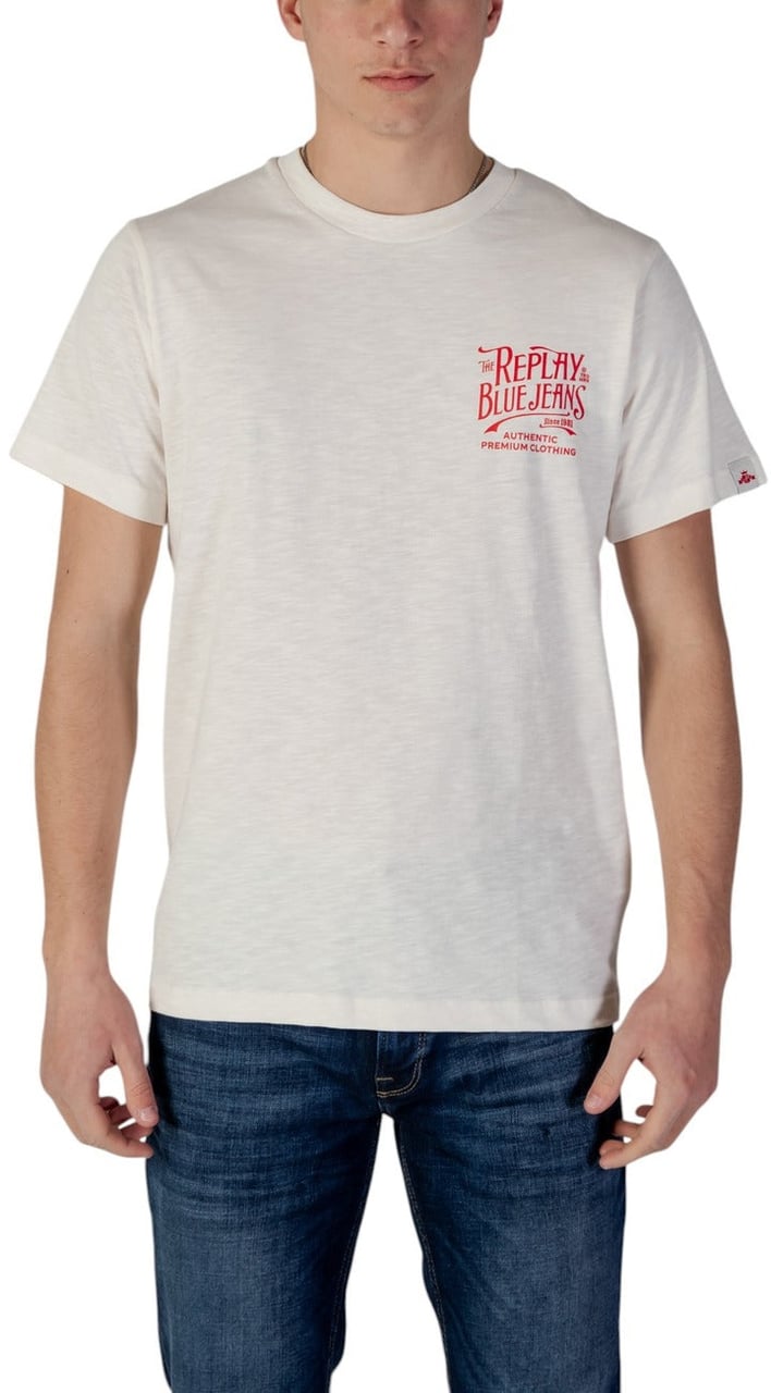 Replay Men T-Shirt Beige