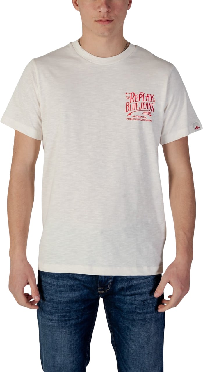 Replay Cream Cotton Sportswear Beige