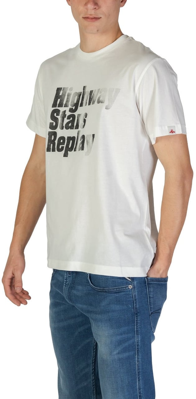 Replay Replay Men T-Shirt Wit