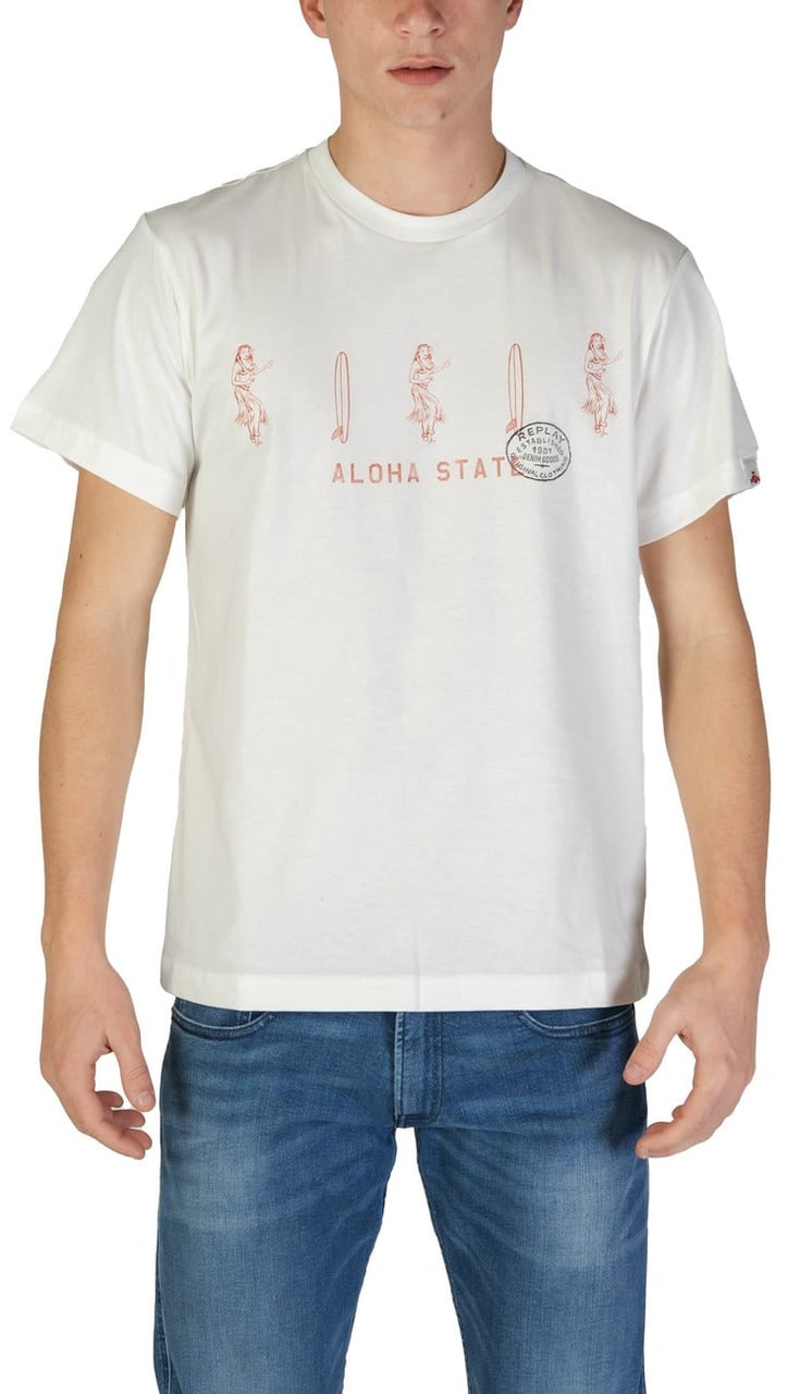 Replay Men T-Shirt Wit