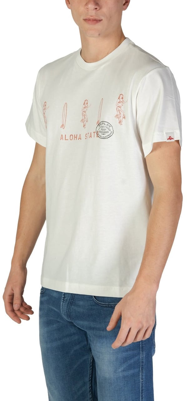 Replay Men T-Shirt Wit