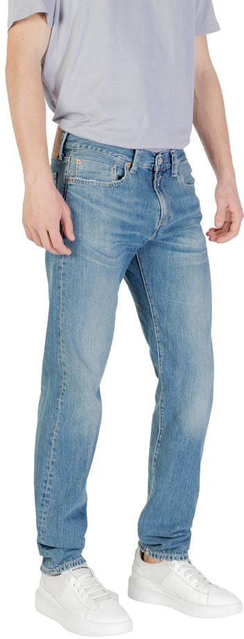 Replay Blue Cotton Skinny Jeans Blauw