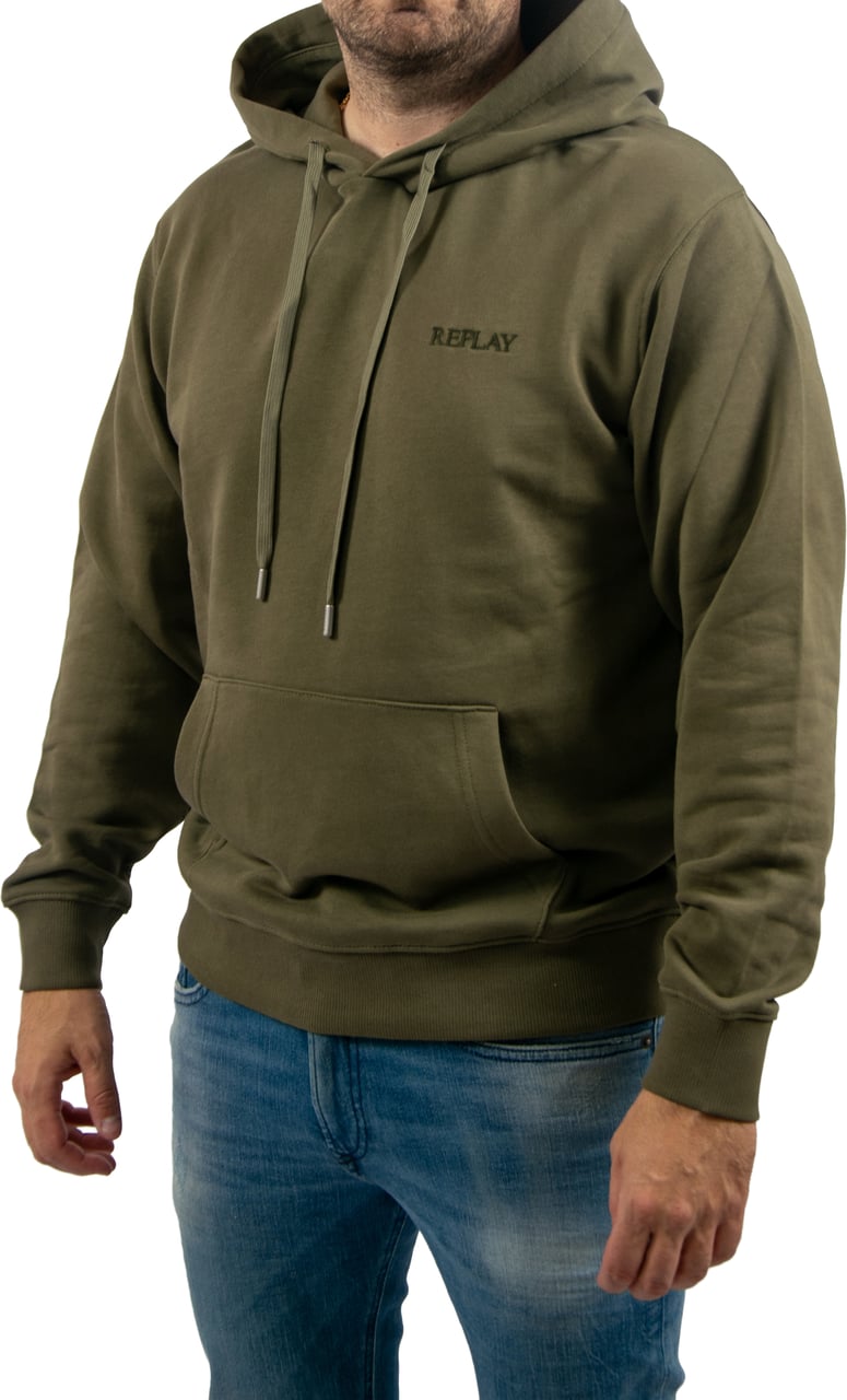 Replay Felpa Hoodie Groen