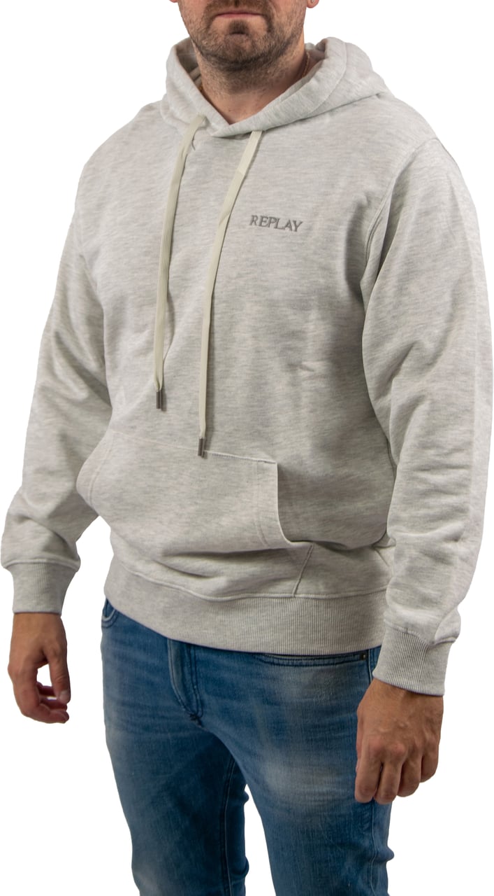 Replay Felpa Hoodie Grijs