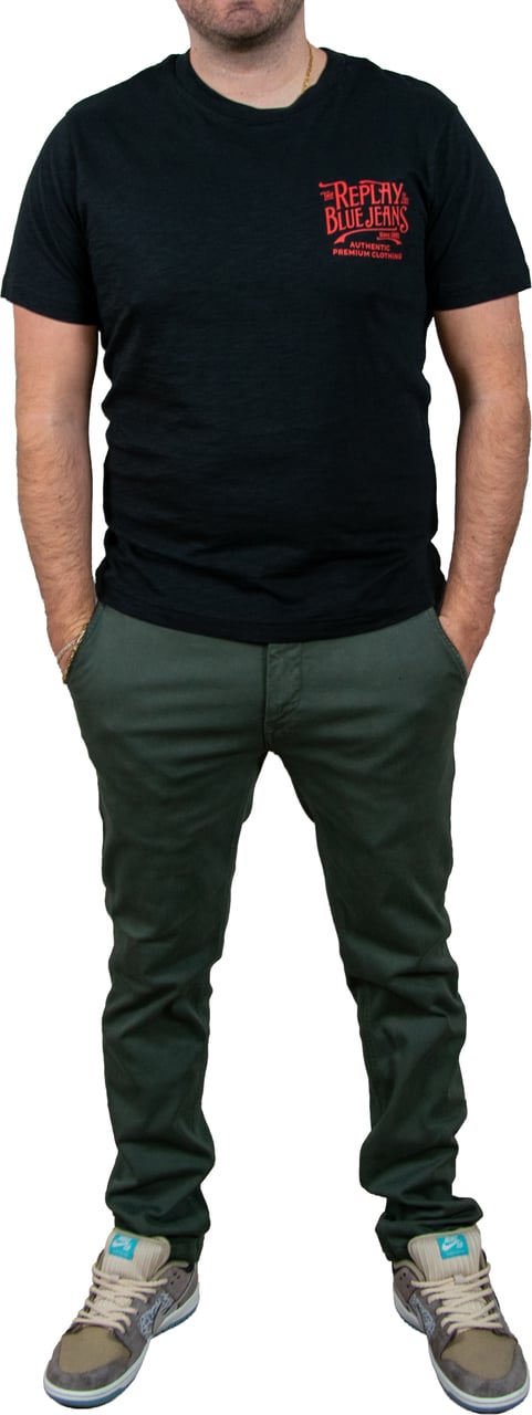 Replay Zeumar Slim-Fit Chino Groen