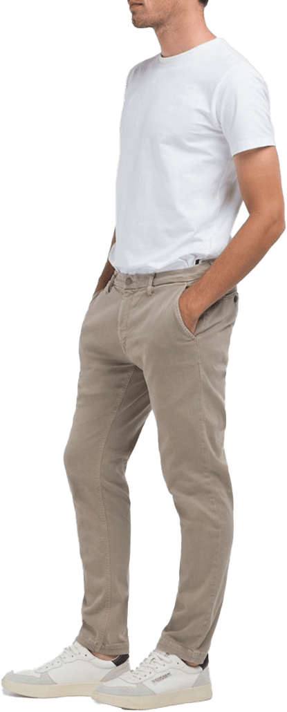 Replay Replay Zeumar Slim-Fit Chino Beige