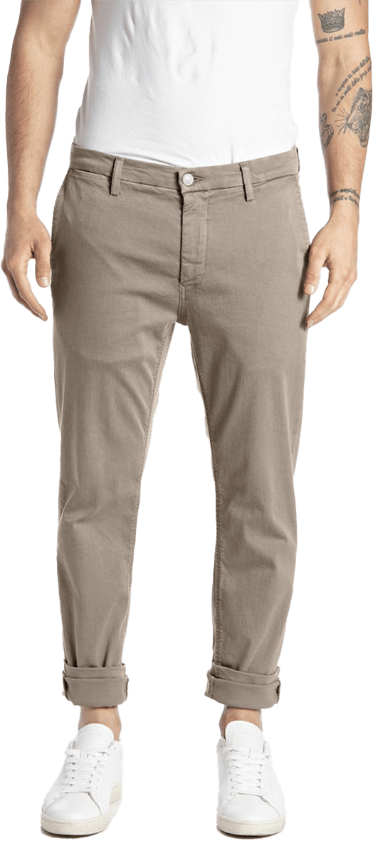 Replay Replay Zeumar Slim-Fit Chino Beige