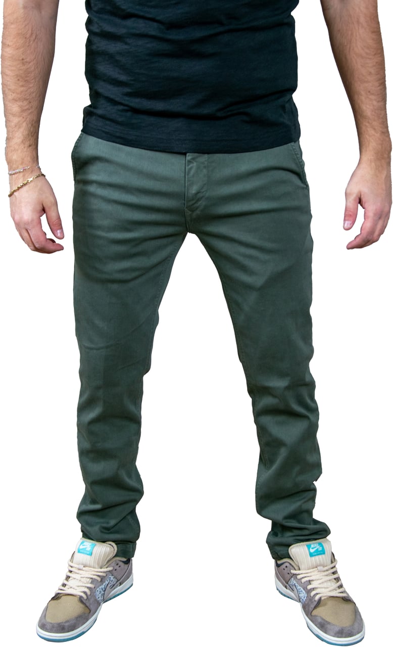 Replay Replay Zeumar Slim-Fit Chino Groen