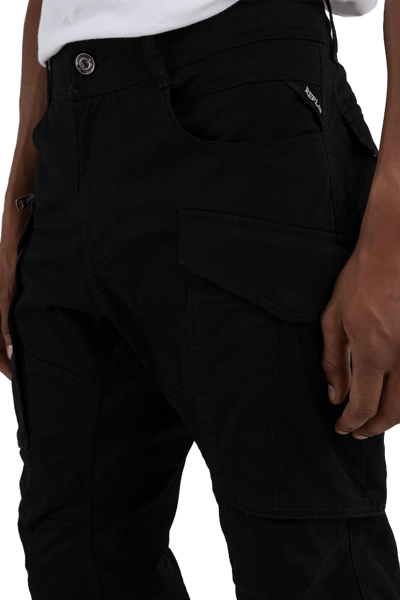 Replay Replay Joe Cargo Pants Zwart