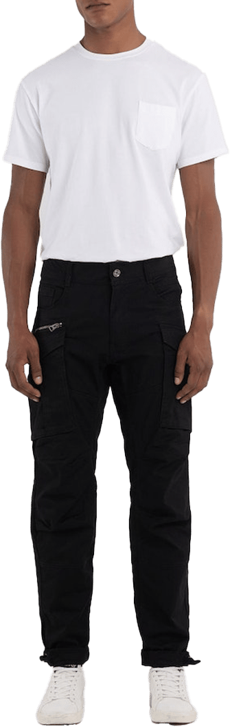 Replay Replay Joe Cargo Pants Zwart